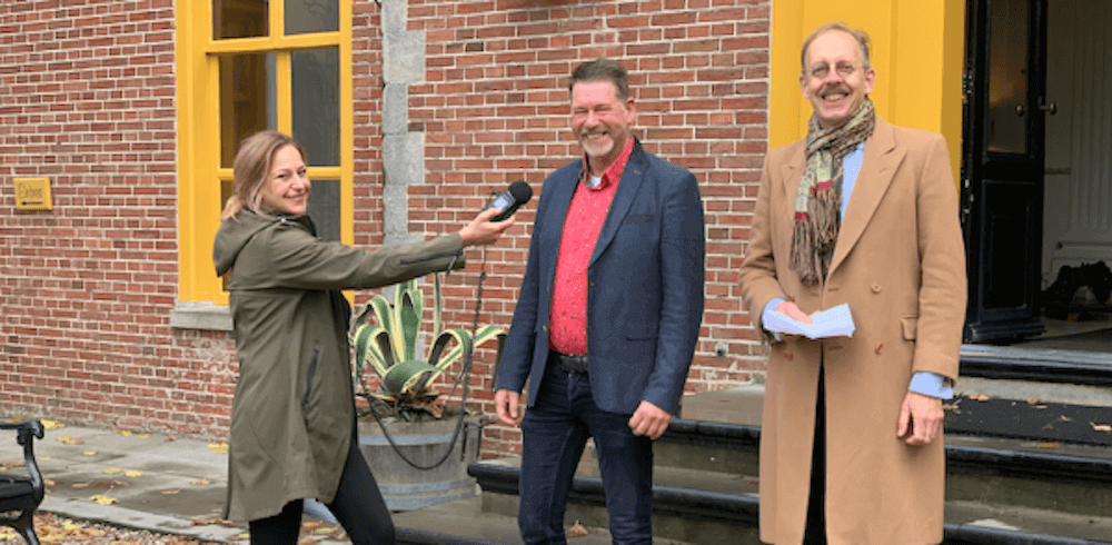 Kirsten Paulus, Hillebert Siemensma en Ronald de Nijs voor de Fraeylemaborg in Slochteren