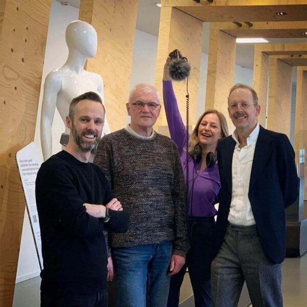 Wouter Daemen, Serge Langeweg, Kirsten Paulus en Ronald de Nijs in het Discovery Museum