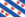 de Friese vlag, bestaande 4 blauwe en 3 witte schuine banen en 7 rode waterleliebladeren